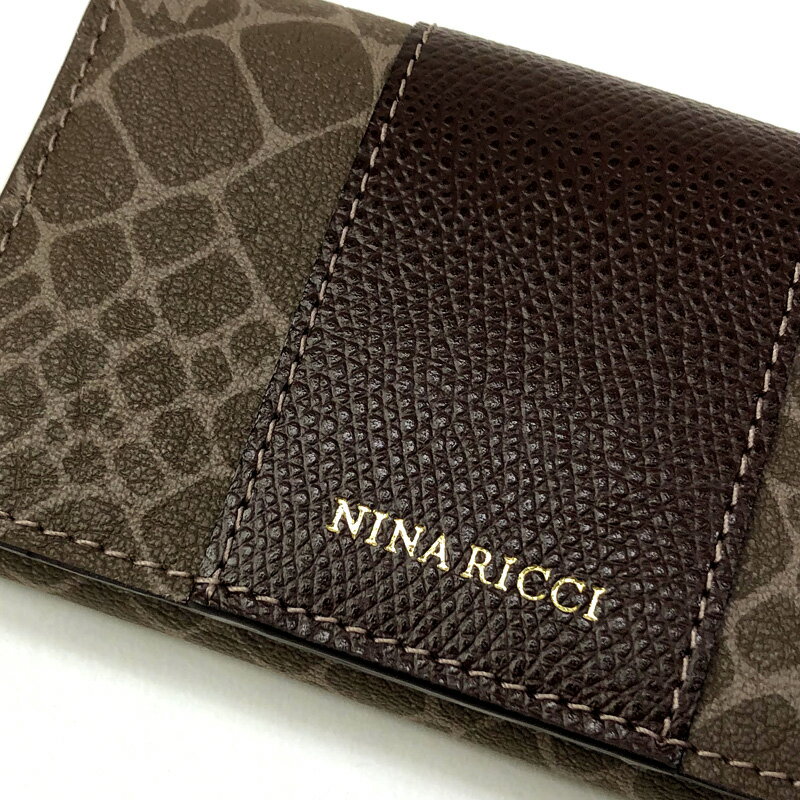 キーケース レディース ニナリッチ 085-8013 (8713) NINA RICCI ニナ・リッチ 札入れ 小銭入れ コインケース グレインヌーボーパース 本革 女性 プレゼント 正規品 ギフトラッピング無料