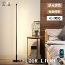 フロアライト間接照明 調光調色 RGB 変色 スタンドライト カラフル フロアランプ LED 音楽連動 APP リモコン付き フロアスタンド 省エネ コーナーライト おしゃれ 北欧 室内照明 スマート電球 寝室 インテリア照明 リビング照明 ルームライト