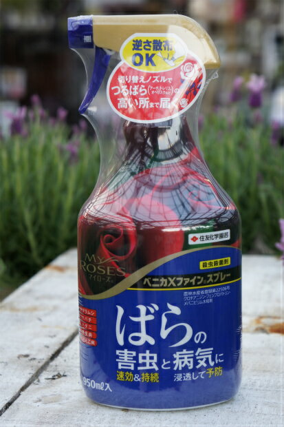 マイローズ ベニカXファインスプレー ばらの害虫と病気に 950ml 住友化学園芸 殺虫 殺菌剤 【アブラムシ・チュウレンジハバチ・ハダニ類・黒星病・うどんこ病】【資材】