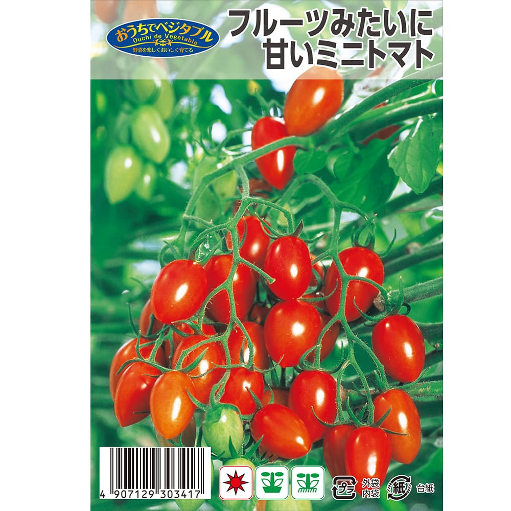 フルーツみたいに甘いミニトマト 1袋 約10粒 （種蒔時期 3月下旬～6月上旬）