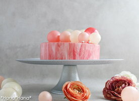 グリッターケーキスタンド33cmシルバーガラス