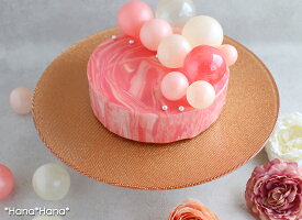 グリッターケーキスタンド33cmコッパーガラス