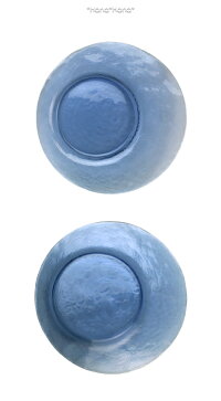 ガラスオービットカフェプレート24cmバイオレット