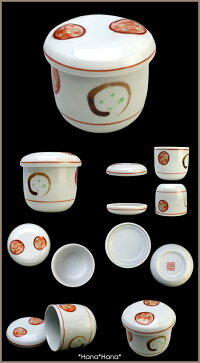 赤絵丸紋茶碗蒸し碗