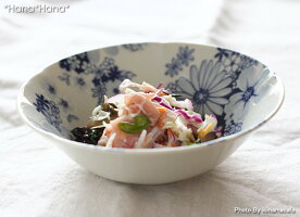 藍の花めぐり17cm中鉢