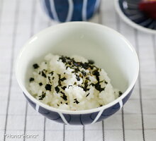 藍十草茶碗波佐見焼