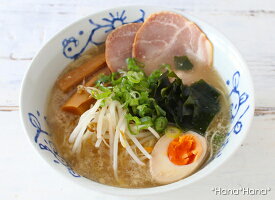 藍染花模様ラーメン丼18.5cm(軽量)波佐見焼