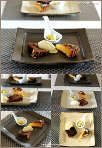 【小兵さんちの食卓・土物風マット】24cmおやつプレート