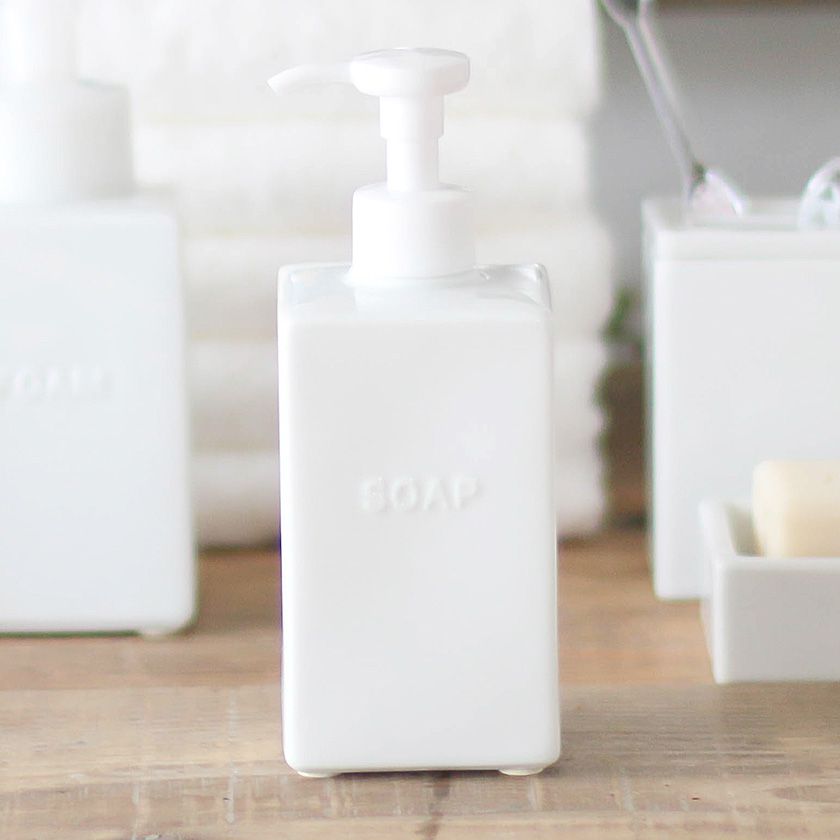 LOLO スクエア ソープボトル 300ml(お取り寄せ品）陶磁器// 液体ソープ