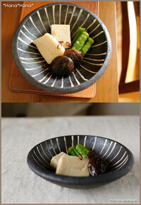 鉄錆十草/浅鉢15.5cm(燈窯)