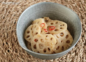晶雲母銀彩なぶり変形深丼15cm