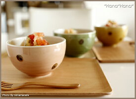ドット小丼11.5cm(ブラウンorローズorグリーン)【アウトレット品】