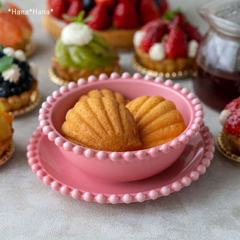 【クーポン配布中】ティアラ ボウル＆ソーサー スイートピンク 食器 おしゃれ オシャレ 可愛い 使いや..