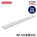 【AD-32】長谷川工業 ハセガワ hasegawa 足場板 アルステージ 最軽量タイプ 滑りにくい 2m 200cm 2点支持