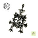 【新品未使用】CHROME HEARTS クロムハーツ 925 PENDANT 3 CH CRS SML トリプル CHクロス トリプルクロス スモール シルバ...
