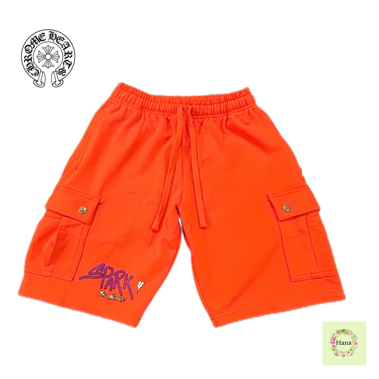 CHROME HEARTS クロムハーツ MATTY BOY マッティボーイ SWTSHORT PRO CARGO カーゴ ハーフパンツ オレンジ M ハーフパンツ 保証書無修正 プレゼント