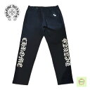 【新品未使用】CHROME HEARTS クロムハーツ SWTPANT U SLOW RIDE BLK スローライド スウェットパンツ ロングパンツ クロスパッチ CHロゴ 刺繍 ショーツ ボトムス メンズ ブラック M 保証書無修正 プレゼント