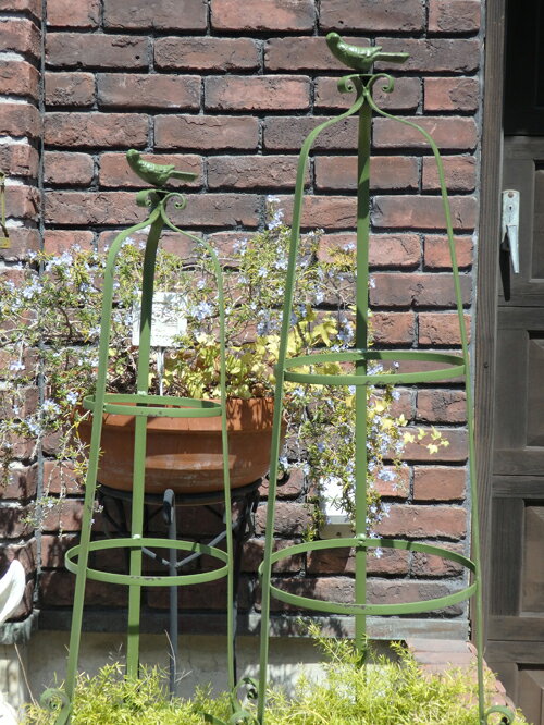 アイアン ガーデニング ガーデン 雑貨 アンティーク『バード♪シャビーオベリスク2！』のサムネイル