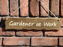 ガーデニング ハンギング ガーデニング ガーデン『ウッドプレート・Gardener』