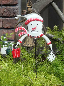 クリスマス サンタ スノーマン トナカイ ツリーガーデニング ガーデン イルミネーション 【花遊び】『happy♪スノーマンピック』