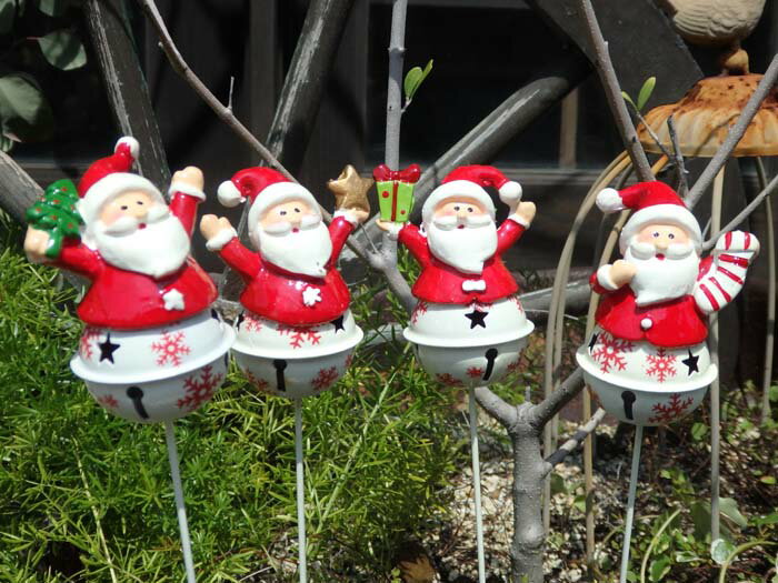 クリスマス サンタ スノーマン ガーデニング ガーデン『happy！サンタ ベルピック4！・A』