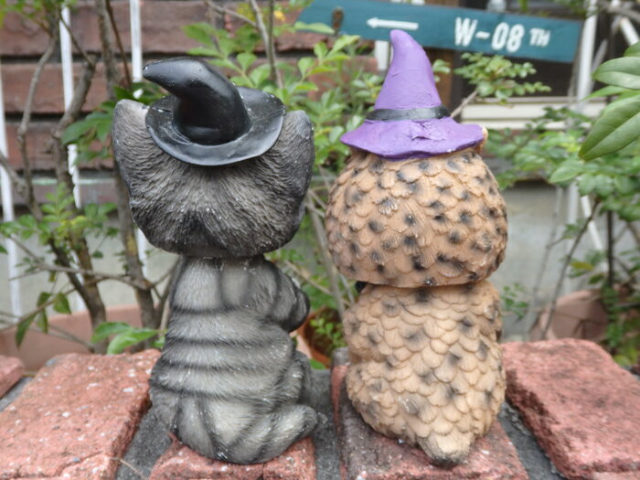 ハロウィン ガーデニング ガーデン『happyハロウィン！ふりふり子猫＆フクロウ』