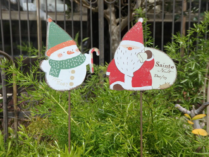 ハロウィン かぼちゃ パンプキン オーナメント『サンタ＆スノーマンピック・S』のサムネイル