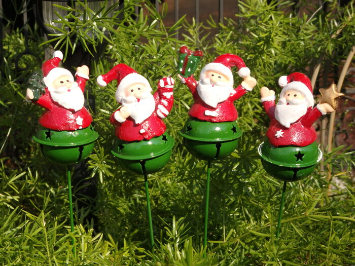 楽天花遊びクリスマス サンタ スノーマン ガーデニング ガーデン『happy！サンタ ベルピック4！・B』