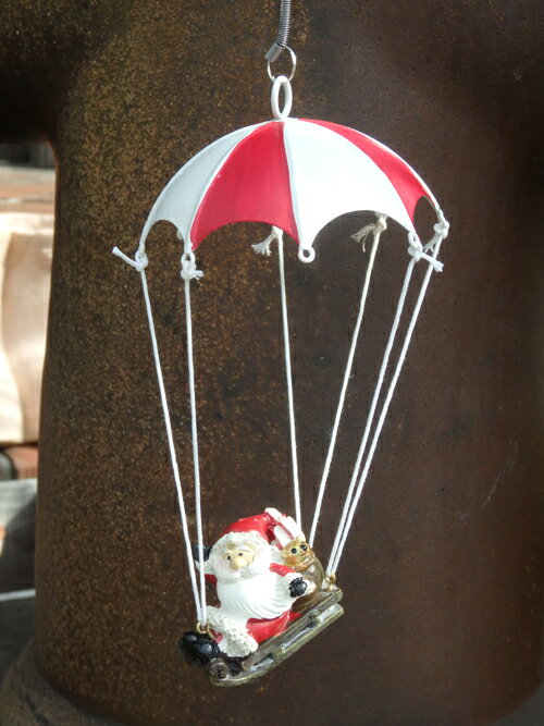 クリスマス ガーデニング ガーデン『パラシュート！ソリ サンタ』