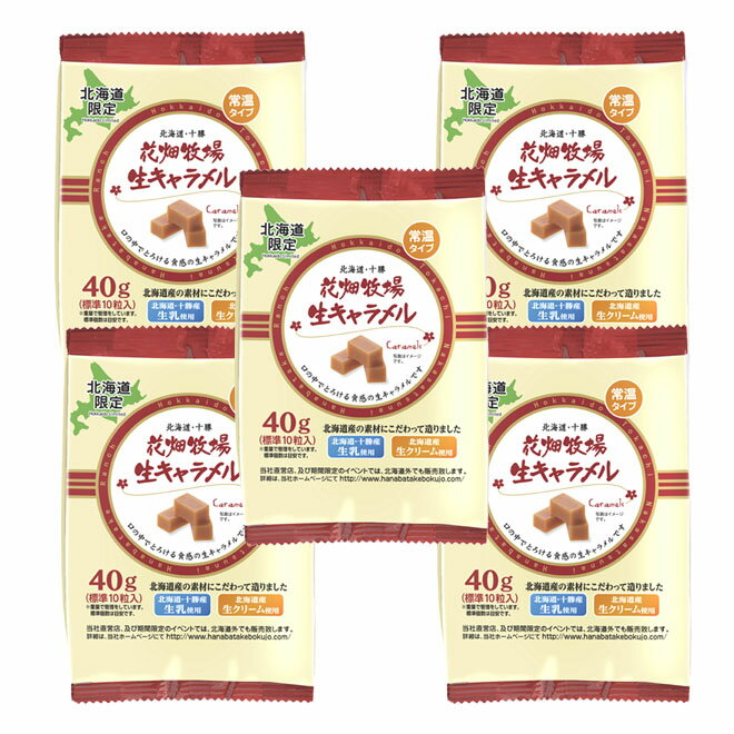 花畑牧場　＜常温＞生キャラメル小袋 プレーン 40g×5袋セット　【冷蔵配送】