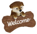 14231 ドッグオーナメント 秋田犬(welcomeサイン)
