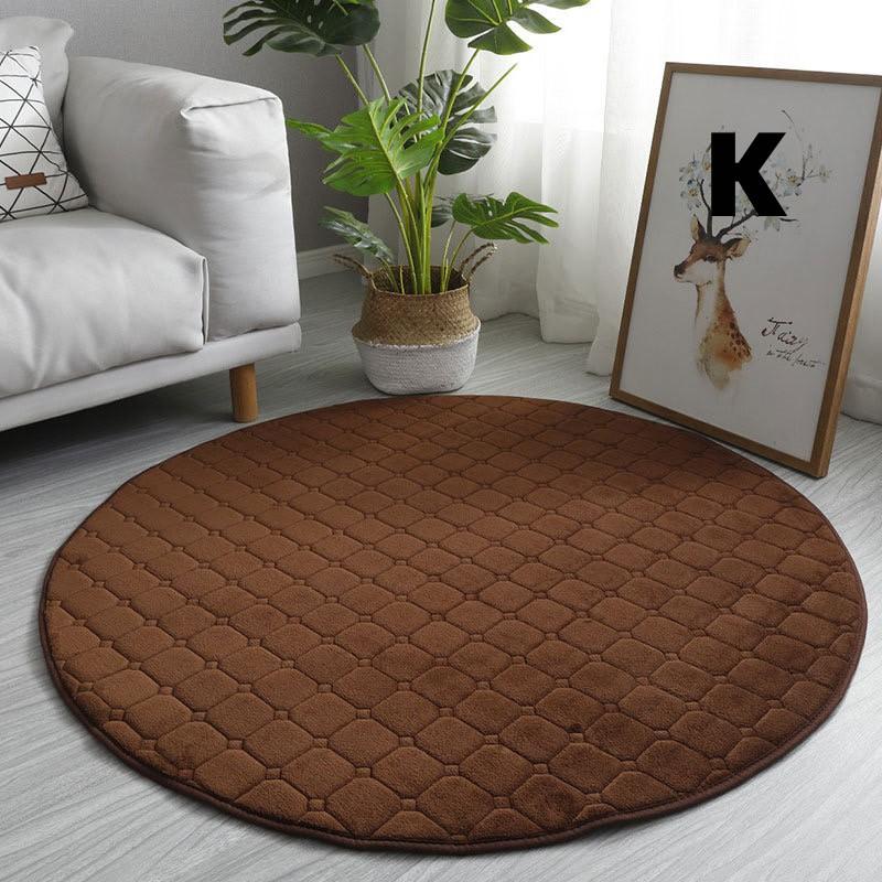 ラグ 円形 ラグマット 丸 カーペット 床暖房対応 絨毯 北欧 洗える キルト ウレタン じゅうたん おしゃれ かわいい 厚手