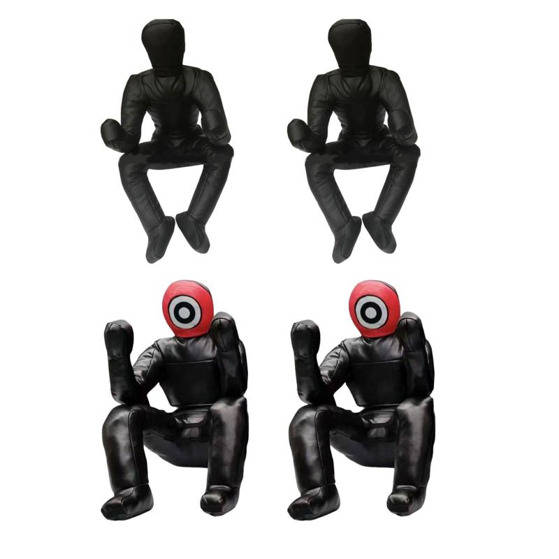 ブラジリアン柔術ダミーバッグ.グラップリングダミー.未充填タックルダミー.高耐久エクササイズ.多用途.キックボクシング用PUレザー