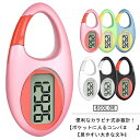 静音 カラビナ 電子歩数計 ポケット・バッグイン 記憶 万歩計 軽量 薄型 コンパクト デジタル歩数計 歩数計 シンプル 歩数 時計 ハイキング ウォーキング エクササイズ 歩行距離 記録 見やすい 走行距離 消費カロリー ステップカウンター 敬老の日