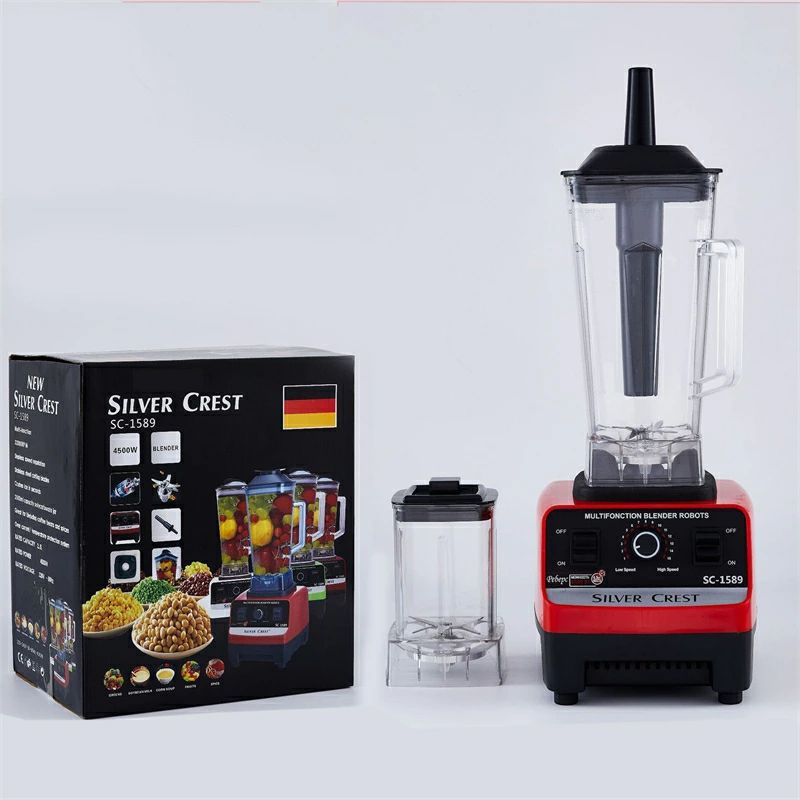 【ダブルコップ＆スピード調節】ブレンダー フードプロセッサー 粉砕機 2L ジューサー スムージー 氷も..