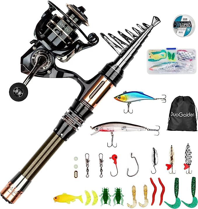釣竿セット 釣竿 リールセット 2.1m炭素伸縮投げ竿 初心者用 釣り入門 釣り具 カーボン ロッド 磯竿 ス..