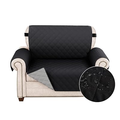 ソファーカバー 防水ソファーシーツ 犬猫用シート 1人 2人 3人掛け 替えソファカバー ソファー保護カバー 滑り止め 防塵 汚れ防止 傷防止 洗える マルチカバー 四季適用 (ブラック, 一人掛け)