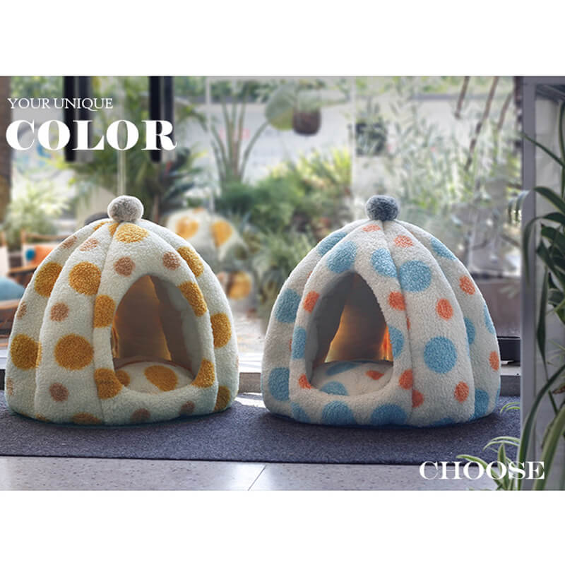 ペットベッド 猫 ペット ベッド ドームハウス ペットベッド ドーム型 ベッド ドーム ハウス ペットテン..