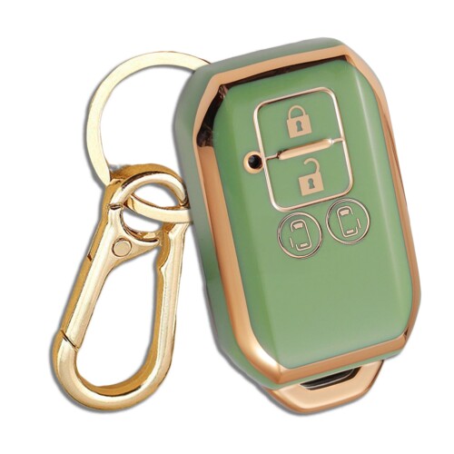 スズキ車用 キーカバー キーホルダー付き TPU素材 耐衝撃デザイン 適合車種多数 アルト クロスビー ジ..