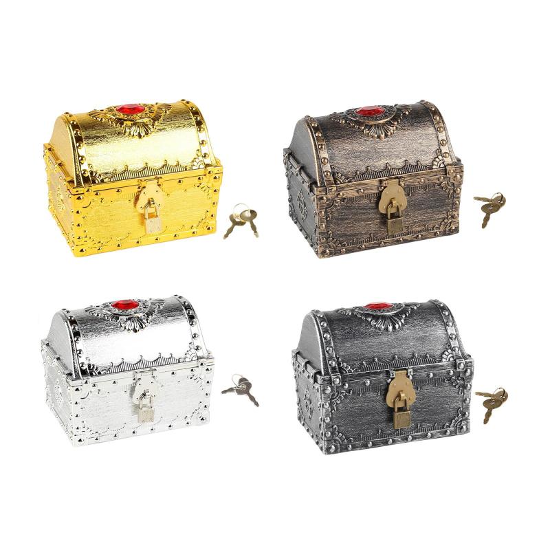 海賊の宝箱.装飾的なヴィンテージチェストボックス.大きいサイズの子供用収納海賊宝箱.子供用