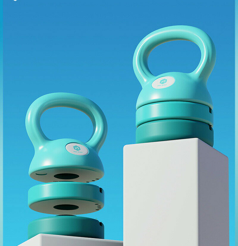 可変式ケトルベル 3in1 初心者向け 5LB 8LB 12LB プレート調節可能 自宅トレーニングジム おしゃれ 筋..