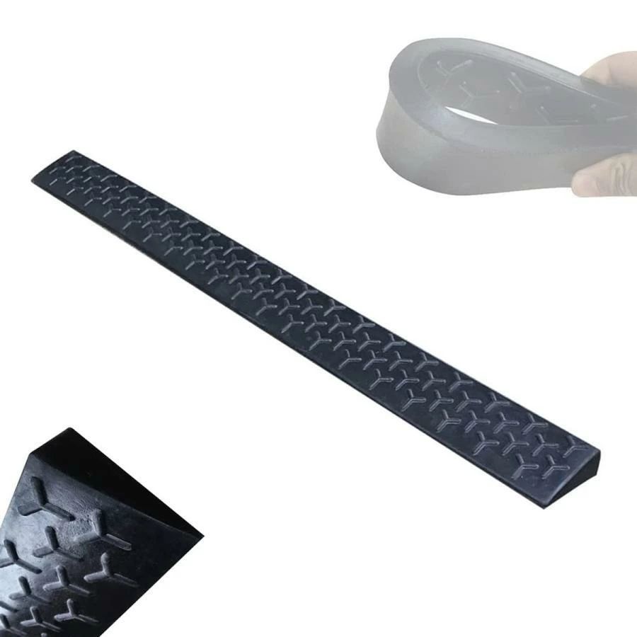 段差プレート滑り止め 天然ゴムスロープ 段差解消スロープ モーターバイクランプ階段用スロープ 屋内外..