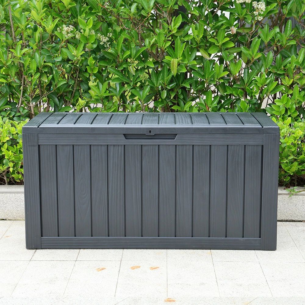 2025新作 物置 270L 屋外 収納ボックス 収納庫 置き配 ストッカー 物置 屋外収納庫 ベランダ ゴミ箱 ボ..
