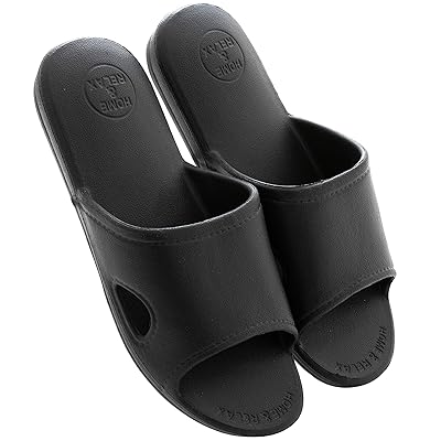 北欧 超軽量 サンダル スリッパ 衛生 歩きやすい 滑り止め 来客用 男女兼用 ブラック M