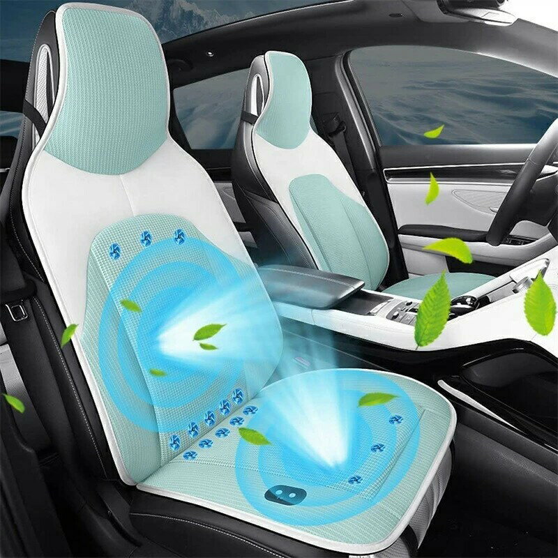 車 シートクーラー カーシートカバー クール クーラー シート DC12V 超薄型 運転席 助手席 涼風送風 3..