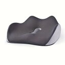 【1】1pc ポストリューズ矯正用のエrgonomicメモリーフォームシートクッション - 滑り止めカバー、通気性、オフィスチェア、車、家庭用の快適なサポート - ブラック、グレー、ブルー|詳細画像