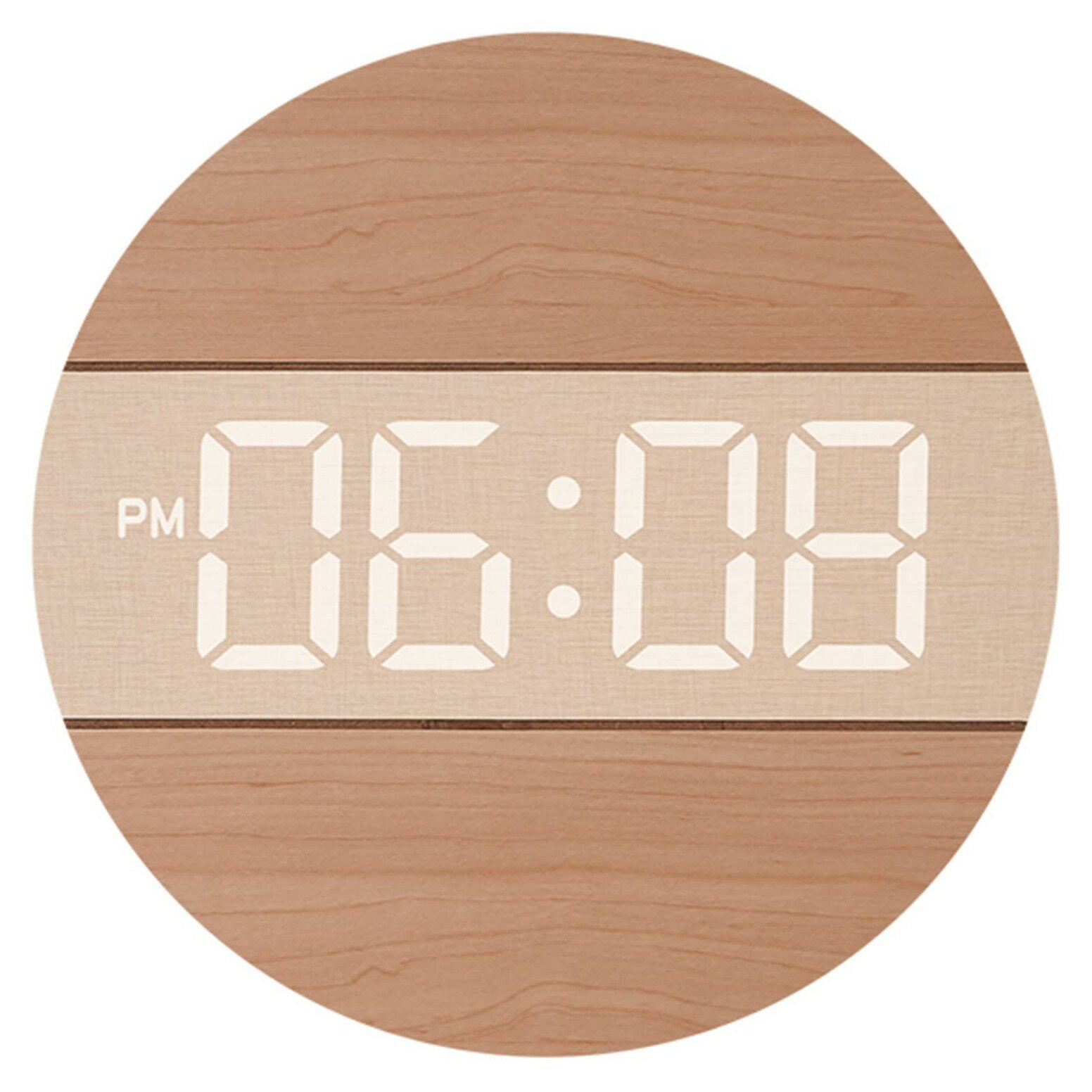 デジタル時計 天然木製 LED 大型 壁掛け 時計 大画面 大数字 発光 見やすい 静音 時計 設定簡単 USB給電 スマート光感調節 記憶機能付き おしゃれ レトロ シンプル リビングルーム 書斎 オフィス 倉庫 ホーム(3)