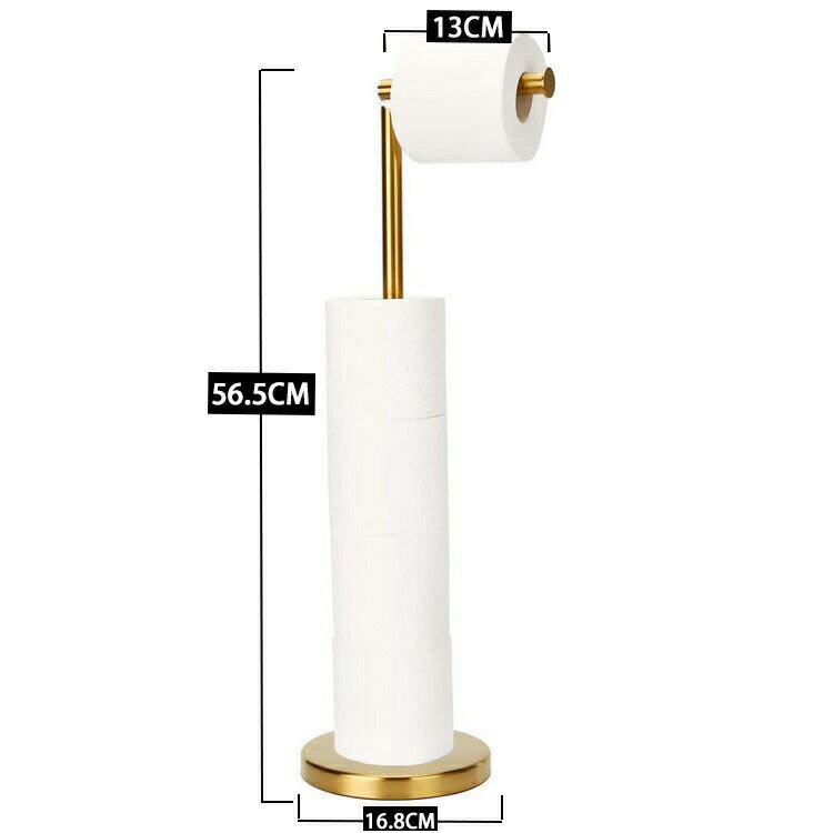 トイレットペーパーホルダースタンド バスルーム トイレットペーパー収納 ペーパーロール4本用 ヘビー..