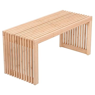 ダイニングベンチ 玄関椅子 リビングルームベンチ 寝室椅子 多機能 幅90×奥行38×高さ42cm 天然竹製チェ..