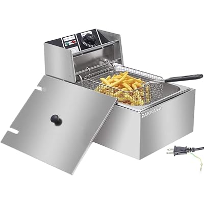 電気フライヤー 卓上フライヤー 揚げ物器 ミニフライヤー 温度調節 6L 揚げ物 家庭用フライヤー 業務用..